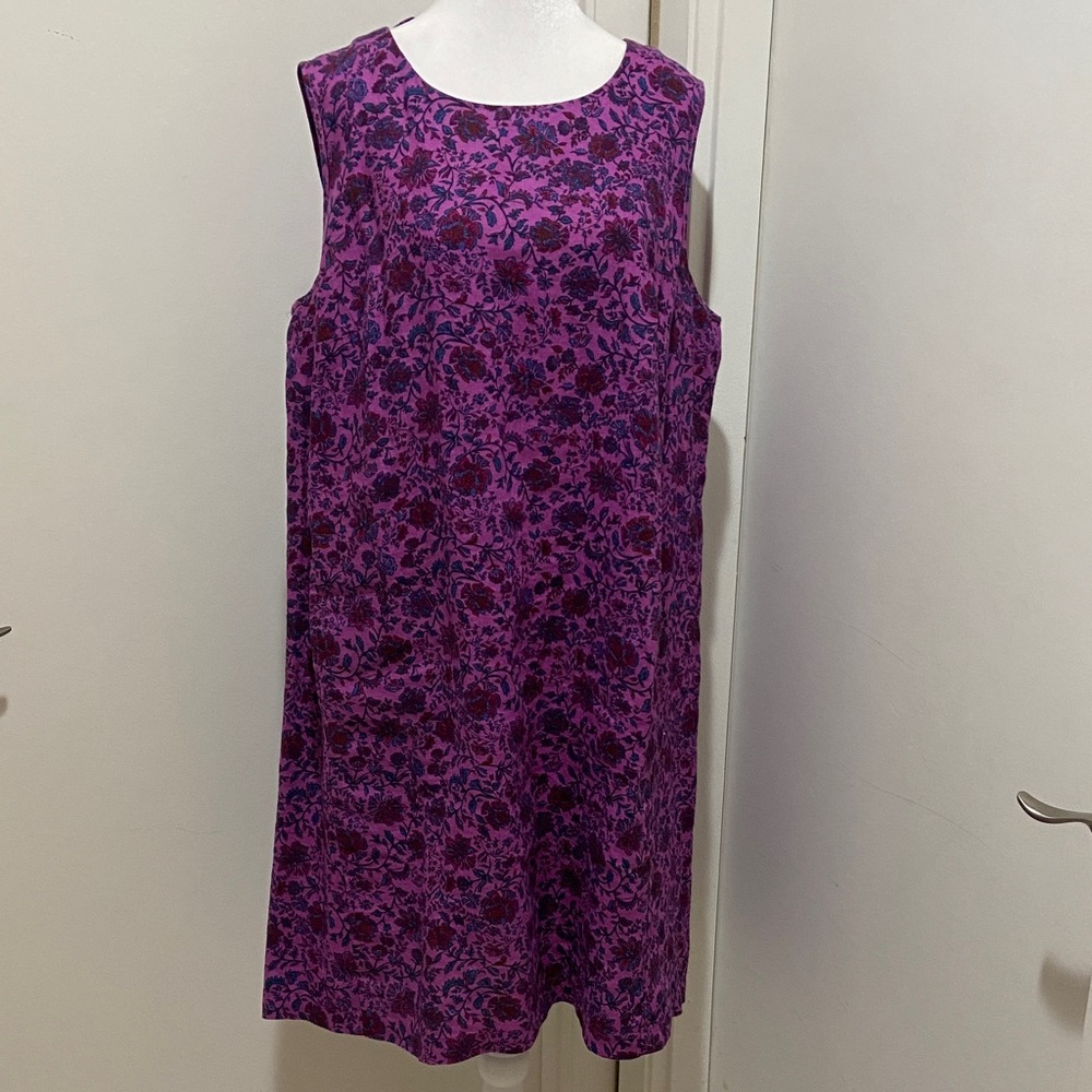 J. Jill Purple Floral Dress
